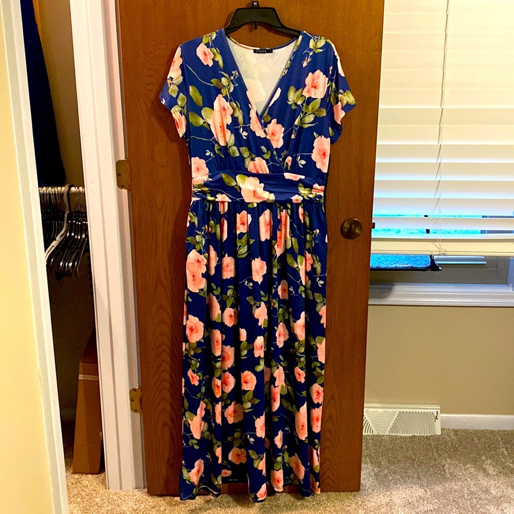 Floral Maxi Dress, L
